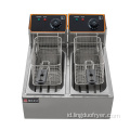 Industrial Fryer Commercial 4L+4L Dual Cylinder Electric Fryer